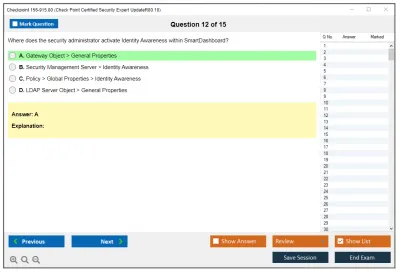 Checkpoint 156-915.80 Check Point Certified Security Expert UpdateR80.10 Practice test exam simulator test engine exam Prep practice test questions answers Image 12