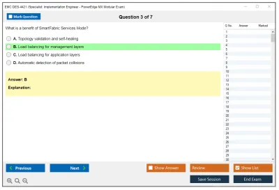 EMC DES-4421 Specialist - Implementation Engineer, PowerEdge MX Modular Practice test exam simulator test engine exam Prep practice test questions answers Image 3