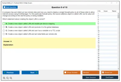 Fortinet NSE8_811 Fortinet NSE 8 Written Exam Practice test exam simulator test engine exam Prep practice test questions answers Image 8
