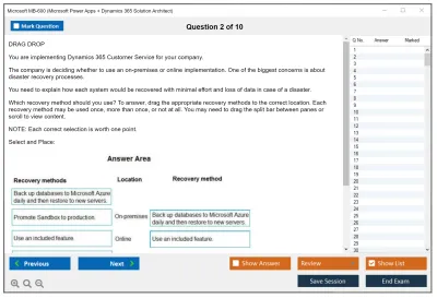 Microsoft MB-600 Microsoft Power Apps + Dynamics 365 Solution Architect Practice test exam simulator test engine exam Prep practice test questions answers Image 2