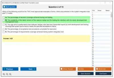 BCS ISEB-SWT2 ISTQB-BCS Certified Tester Foundation Level Practice test exam simulator test engine exam Prep practice test questions answers Image 2