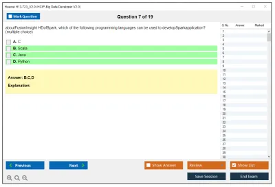 Huawei H13-723_V2.0 HCIP-Big Data Developer V2.0 Practice test exam simulator test engine exam Prep practice test questions answers Image 7