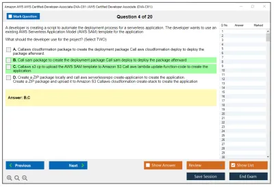Amazon AWS AWS-Certified-Developer-Associate-DVA-C01 AWS Certified Developer Associate (DVA-C01) Practice test exam simulator test engine exam Prep practice test questions answers Image 4