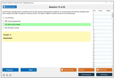 CompTIA CS0-001 CompTIA CSA+ Certification Exam Practice test exam simulator test engine exam Prep practice test questions answers Image 15