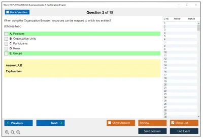 Tibco TCP-BW6 TIBCO BusinessWorks 6 Certification Exam Practice test exam simulator test engine exam Prep practice test questions answers Image 2
