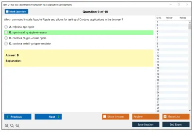IBM C1000-003 IBM Mobile Foundation v8.0 Application Development Practice test exam simulator test engine exam Prep practice test questions answers Image 9