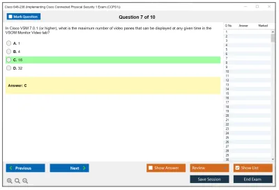 Cisco 648-238 Implementing Cisco Connected Physical Security 1 Practice test exam simulator test engine exam Prep practice test questions answers Image 7