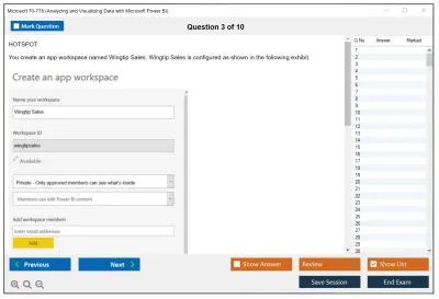 Microsoft 70-778 Analyzing and Visualizing Data with Microsoft Power BI Practice test exam simulator test engine exam Prep practice test questions answers Image 3