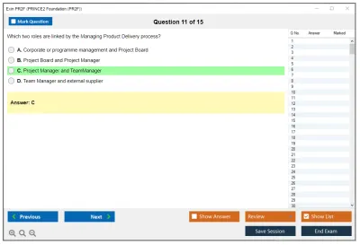 Exin PR2F PRINCE2 Foundation (PR2F) Practice test exam simulator test engine exam Prep practice test questions answers Image 11