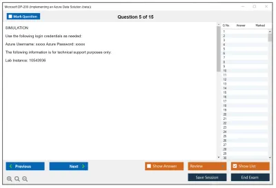 Microsoft DP-200 Implementing an Azure Data Solution  Practice test exam simulator test engine exam Prep practice test questions answers Image 5