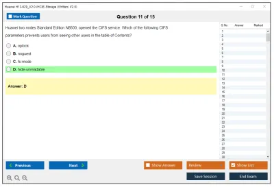 Huawei H13-629_V2.0 HCIE-Storage (Written) V2.0 Practice test exam simulator test engine exam Prep practice test questions answers Image 11