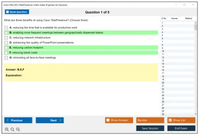 Cisco 650-293 TelePresence Video Sales Engineer for Express Practice test exam simulator test engine exam Prep practice test questions answers Image 1