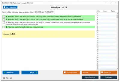 SOA S90.02 SOA Technology Concepts Practice test exam simulator test engine exam Prep practice test questions answers Image 1