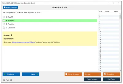 Arista ACE-P-ALE1.04 Arista Linux Essentials Exam Practice test exam simulator test engine exam Prep practice test questions answers Image 3