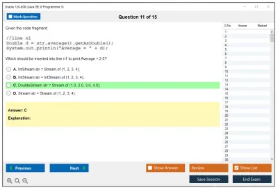 Oracle 1z0-809 Java SE 8 Programmer II Practice test exam simulator test engine exam Prep practice test questions answers Image 11