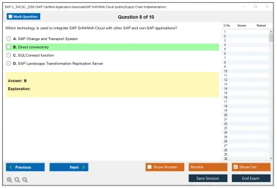 SAP C_S4CSC_2208 SAP Certified Application AssociateSAP S/4HANA Cloud (public)Supply Chain Implementation Practice test exam simulator test engine exam Prep practice test questions answers Image 8
