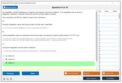 Adobe AD0-E709 Adobe Commerce Developer Expert Practice test exam simulator test engine exam Prep practice test questions answers Image 9