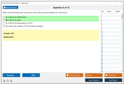 Zend 200-530 Zend PHP 5.3 Certification Practice test exam simulator test engine exam Prep practice test questions answers Image 4