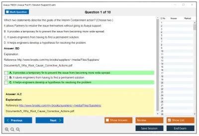 Avaya 7693X Avaya Pod Fx Solution Support Exam Practice test exam simulator test engine exam Prep practice test questions answers Image 1