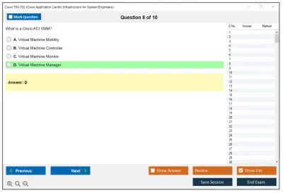 Cisco 700-702 Cisco Application Centric Infrastructure for System Engineers Practice test exam simulator test engine exam Prep practice test questions answers Image 8