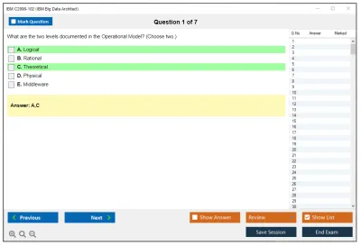 IBM C2090-102 IBM Big Data Architect Practice test exam simulator test engine exam Prep practice test questions answers Image 1