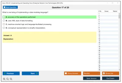 Cisco 350-401 Implementing Cisco Enterprise Network Core Technologies (350-401 ENCOR) Practice test exam simulator test engine exam Prep practice test questions answers Image 17