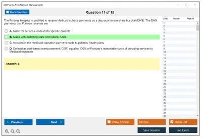 AHIP AHM-530 Network Management Practice test exam simulator test engine exam Prep practice test questions answers Image 11