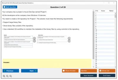 Microsoft AZ-400 Microsoft Azure DevOps Solutions Practice test exam simulator test engine exam Prep practice test questions answers Image 2