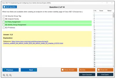 Cisco 300-715 Implementing and Configuring Cisco Identity Services Engine (SISE) v4.0 (300-715 SISE) Practice test exam simulator test engine exam Prep practice test questions answers Image 2