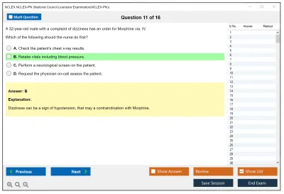 NCLEX NCLEX-PN National Council Licensure Examination(NCLEX-PN) Practice test exam simulator test engine exam Prep practice test questions answers Image 11