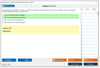 Netapp NS0-162 NetApp Certified Data Administrator (ONTAP) Practice test exam simulator test engine exam Prep practice test questions answers Image 4
