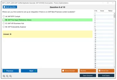 SAP C_S4CFI_2208 SAP Certified Application Associate: SAP S/4HANA Cloud (public) - Finance Implementation Practice test exam simulator test engine exam Prep practice test questions answers Image 6
