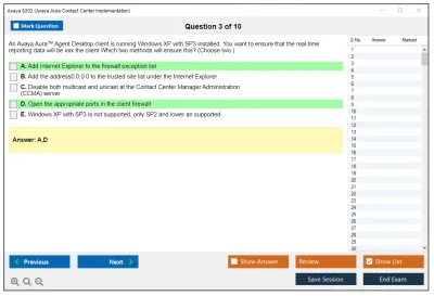 Avaya 6202 Avaya Aura Contact Center Implementation Practice test exam simulator test engine exam Prep practice test questions answers Image 3