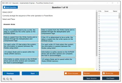 EMC DES-1221 Specialist - Implementation Engineer PowerStore Solutions Version 1.0 Practice test exam simulator test engine exam Prep practice test questions answers Image 1