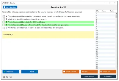 LPI 303-200 303-200: LPIC-3 Exam 303: Security, version 2.0 Practice test exam simulator test engine exam Prep practice test questions answers Image 4
