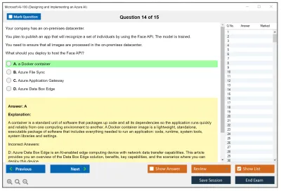 Microsoft AI-100 Designing and Implementing an Azure AI Practice test exam simulator test engine exam Prep practice test questions answers Image 14