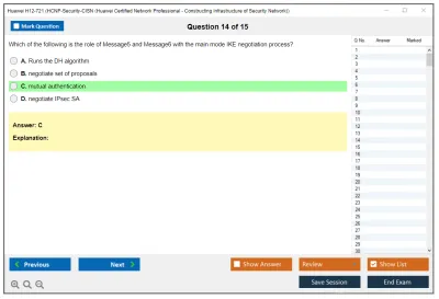 Huawei H12-721 Huawei Certified ICT Professional - Constructing Infrastructure of Security Network Practice test exam simulator test engine exam Prep practice test questions answers Image 14