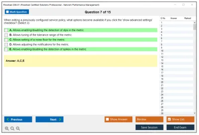 Riverbed 299-01 Riverbed Certified Solutions Professional - Network Performance Management Practice test exam simulator test engine exam Prep practice test questions answers Image 7