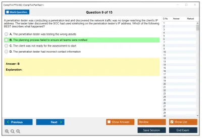 CompTIA PT0-002 CompTIA PenTest+ Certification Exam Practice test exam simulator test engine exam Prep practice test questions answers Image 9