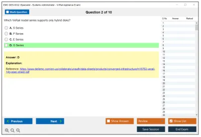 EMC DES-6332 Specialist - Systems Administrator, VxRail Appliance Exam Practice test exam simulator test engine exam Prep practice test questions answers Image 2