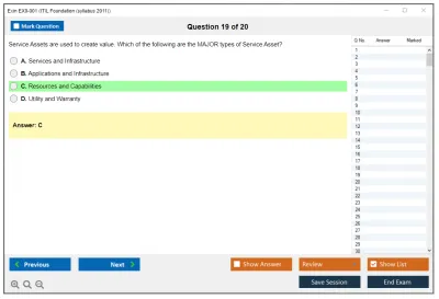 Exin EX0-001 ITIL Foundation (syllabus 2011) Practice test exam simulator test engine exam Prep practice test questions answers Image 19