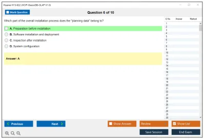 Huawei H13-922 HCIP-GaussDB-OLAP V1.0 Practice test exam simulator test engine exam Prep practice test questions answers Image 6