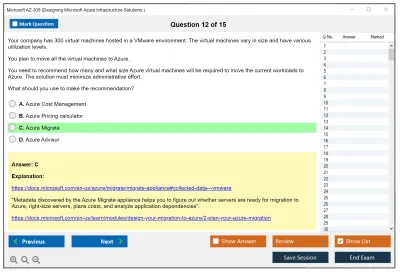 Microsoft AZ-305 Designing Microsoft Azure Infrastructure Solutions Practice test exam simulator test engine exam Prep practice test questions answers Image 12