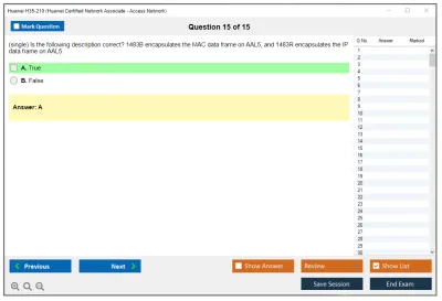 Huawei H35-210 Huawei Certified Network Associate - Access Network Practice test exam simulator test engine exam Prep practice test questions answers Image 15