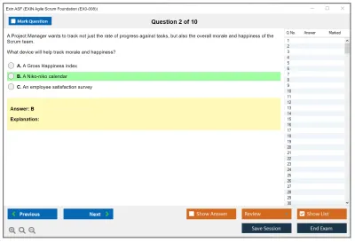 Exin ASF Agile Scrum Foundation Practice test exam simulator test engine exam Prep practice test questions answers Image 2