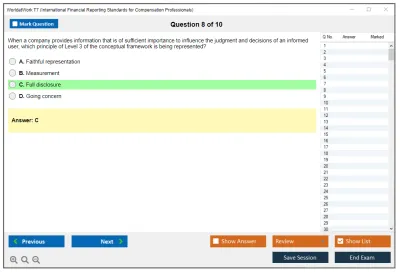 WorldatWork T7 International Financial Reporting Standards for Compensation Professionals Exam Practice test exam simulator test engine exam Prep practice test questions answers Image 8