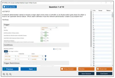 HP HPE6-A79 Aruba Certified Mobility Expert Written Exam Practice test exam simulator test engine exam Prep practice test questions answers Image 1