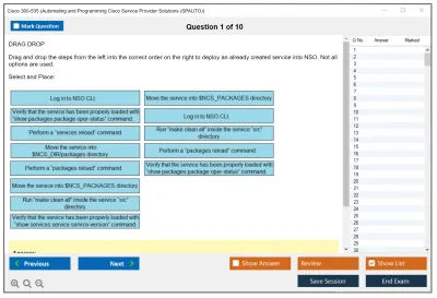 Cisco 300-535 Automating and Programming Cisco Service Provider Solutions (300-535 SPAUTO) Practice test exam simulator test engine exam Prep practice test questions answers Image 1