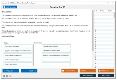 Microsoft AZ-500 Microsoft Azure Security Technologies Practice test exam simulator test engine exam Prep practice test questions answers Image 2