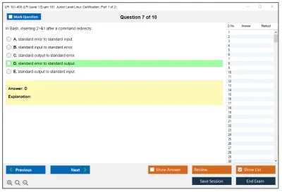 LPI 101-400 LPI Level 1 Exam 101, Junior Level Linux Certification, Part 1 of 2 Practice test exam simulator test engine exam Prep practice test questions answers Image 7